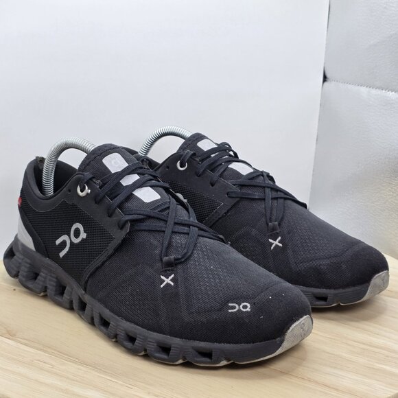 On Running Cloud X Black Athletic Running Shoes Mens Size 8.5 - Picture 5 of 11